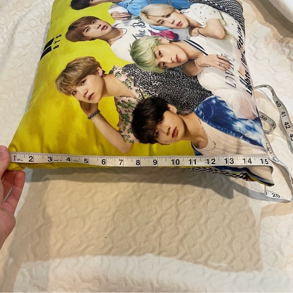 BTS Lights / Boys with Luv Decorative Throw Pillow RM Suba Jin J-Hope Jimin V - Picture 8 of 8